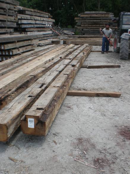 Oak HH 8x13 x 38' (cutting off rabbets) / Barcode 108929 (Note rabbets on two corners)