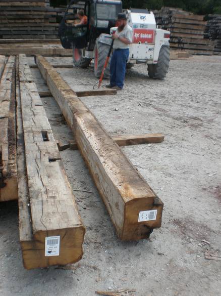 Oak HH 8x13 x 38' (cutting off rabbets) / Barcode 108929 (Note rabbets on two corners)