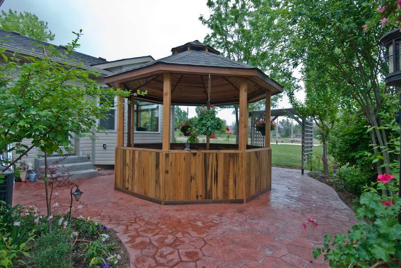 Gazebo / PW Cypress Siding/DF Timbers