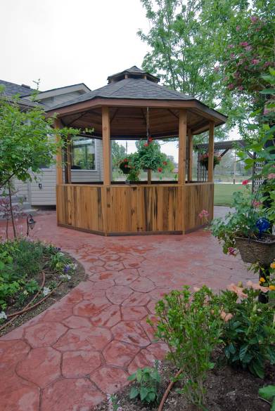 Gazebo / Cypress paneling, Douglas Fir Posts, Redwood Trim