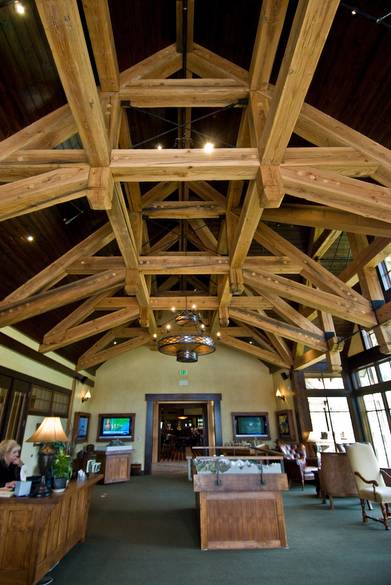 Old Greenwood Interior Trusses / TWII Trusses (Golf Clubhouse)