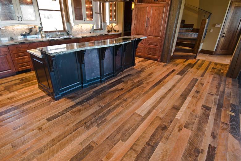 Mixed Hardwoods Skip-Planed Flooring 