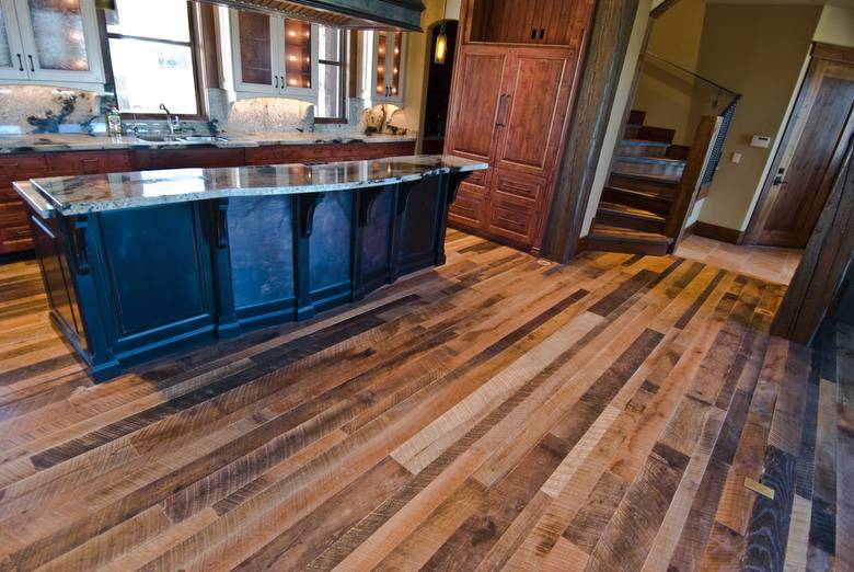 Mixed Hardwoods Skip-Planed Flooring 