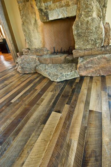 Mixed Hardwoods Skip-Planed Flooring 