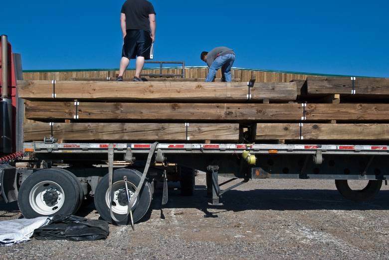 Pressure Washed Weathered Timbers / CA 12 x 12, Marquette 12 x 12, TWII Weathered, PW 8 x8