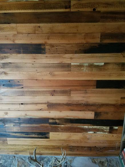 planed Barnwood celing