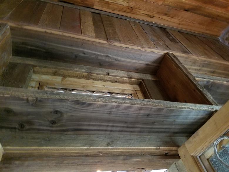 Gray Barnwood paneling and trim