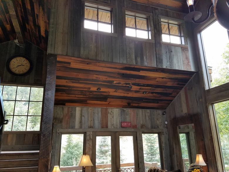 Gray Barnwood paneling and trim