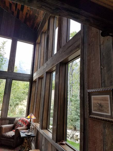 Gray Barnwood paneling and trim