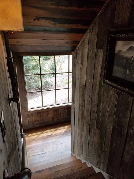 Gray Barnwood paneling and trim