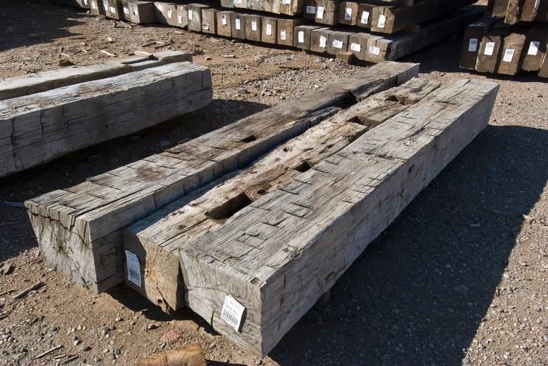 Hand-Hewn Oak Timbers / See Pockets