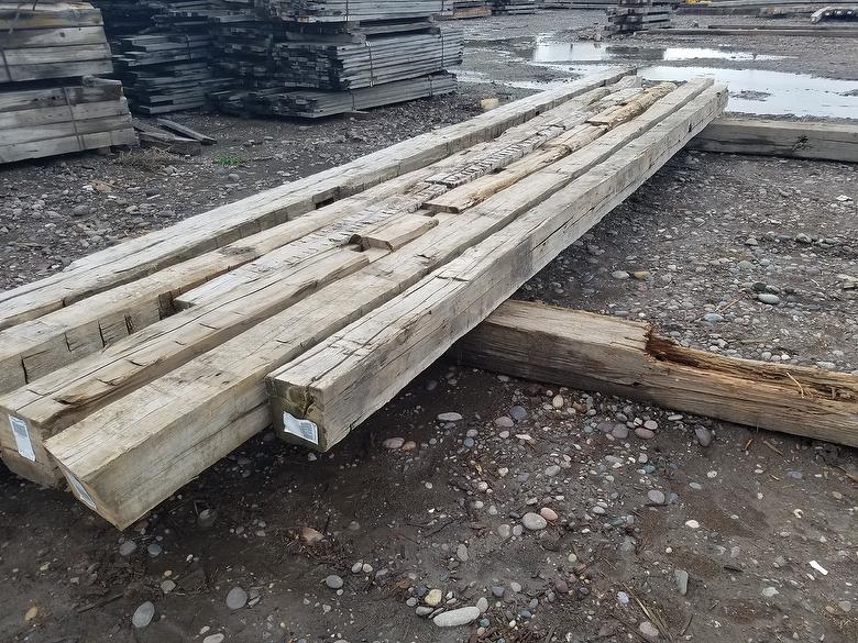 Hand-Hewn Timber Options (Items 4 & 6) (These timbers are NON-OAK)