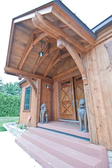 TWII Timbers and Soffit on Entry