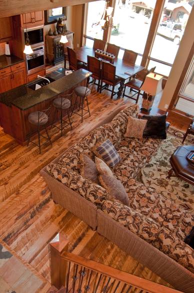 Rescued Hickory Skip-Planed T & G Floor / Skip-Planed Resc. Hickory T & G