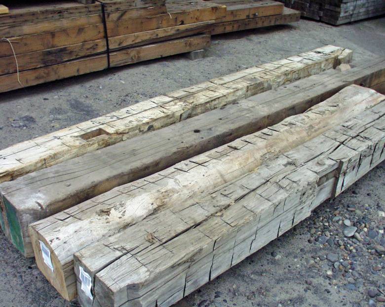 Hand Hewn Timbers / Shorter timbers, few pockets