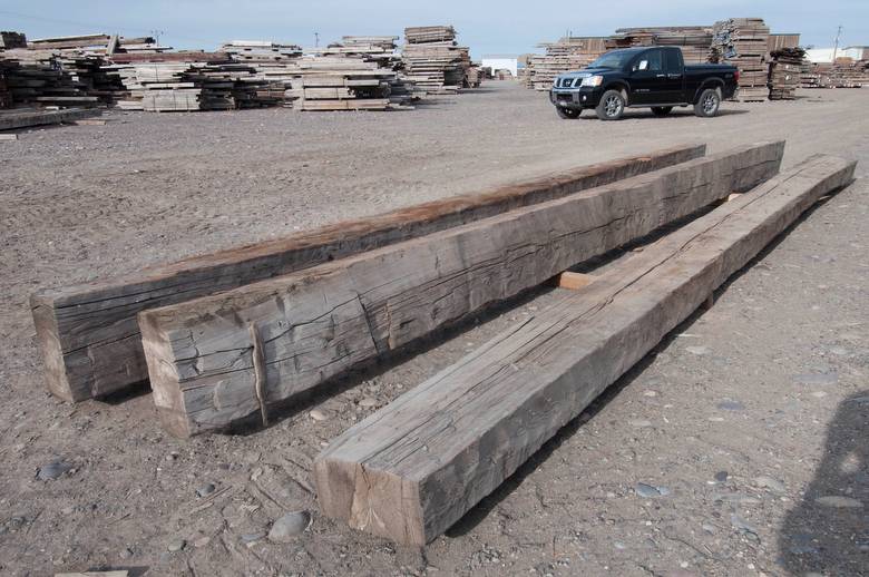 7 x 14 and 8x16 x 24' Hand-Hewn Timbers
