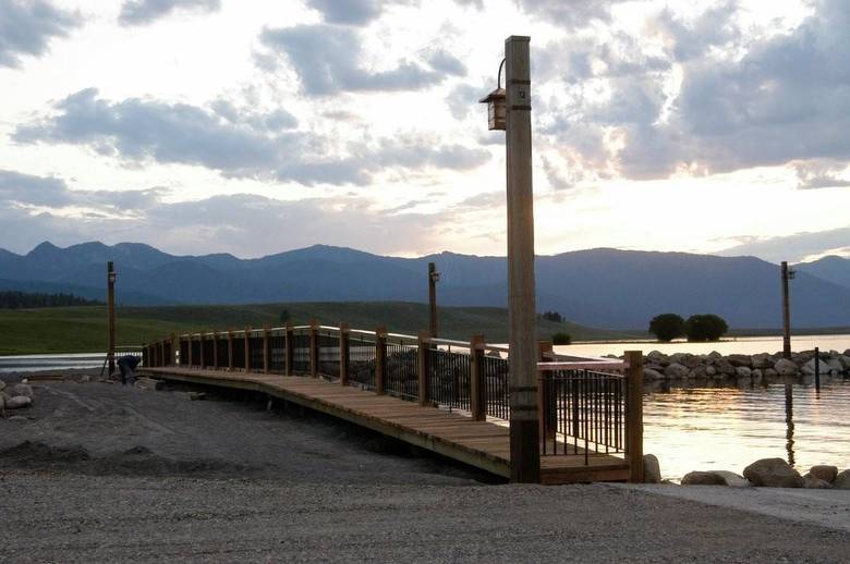 Dock Walkway and Light Standard