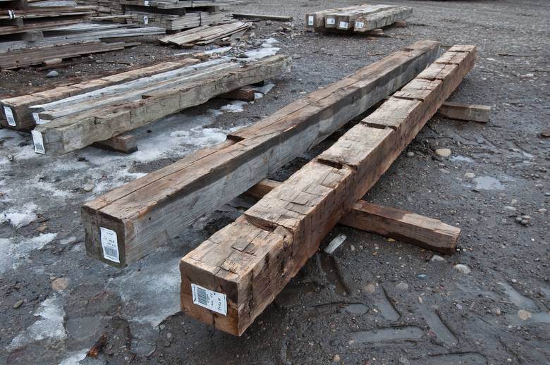 8 x 8 Hand-Hewn Timbers