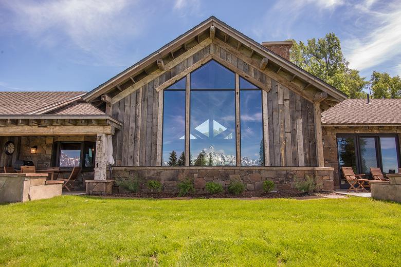 Exterior:  Hand-Hewn Timbers/WeatheredBlend Timbers and Antique Gray Barnwood