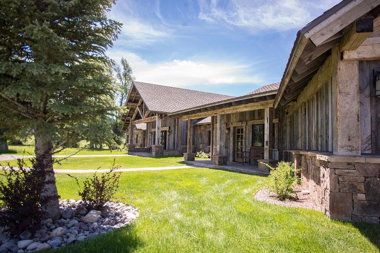 Exterior:  Hand-Hewn Timbers/WeatheredBlend Timbers and Antique Gray Barnwood