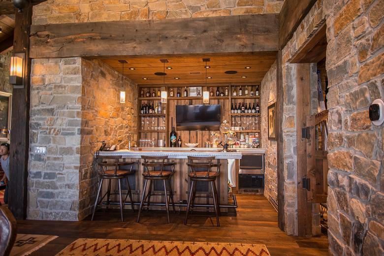 WeatheredBlend Timbers and T & G Weathered Ceiling