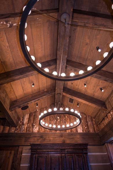 WeatheredBlend Timbers and T & G Weathered Ceiling