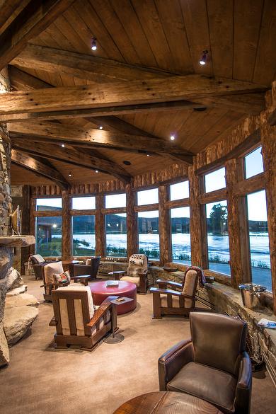 WeatheredBlend Timbers and T & G Weathered Ceiling