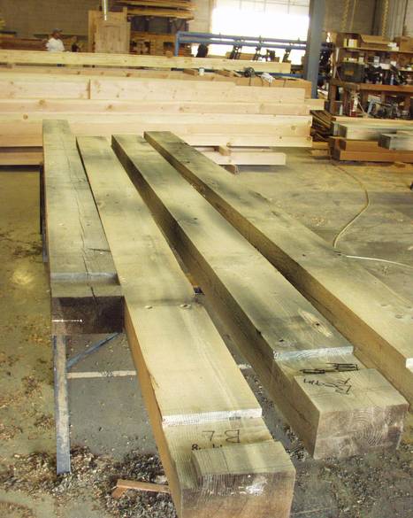 Willamette B-S Timbers w/ mortice & tenon / Portland Drydock Pontoon section timbers