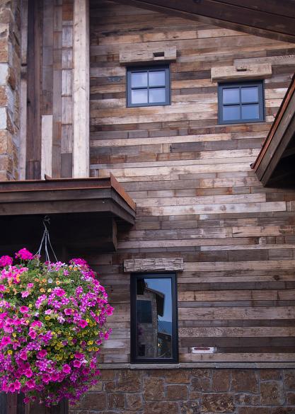 Exterior--Picklewood Cypress Lumber, Weathered Timbers, and Hand-Hewn Timbers