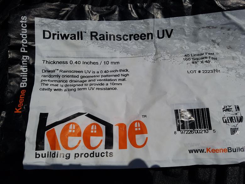 Rain Screen Product being used behind siding