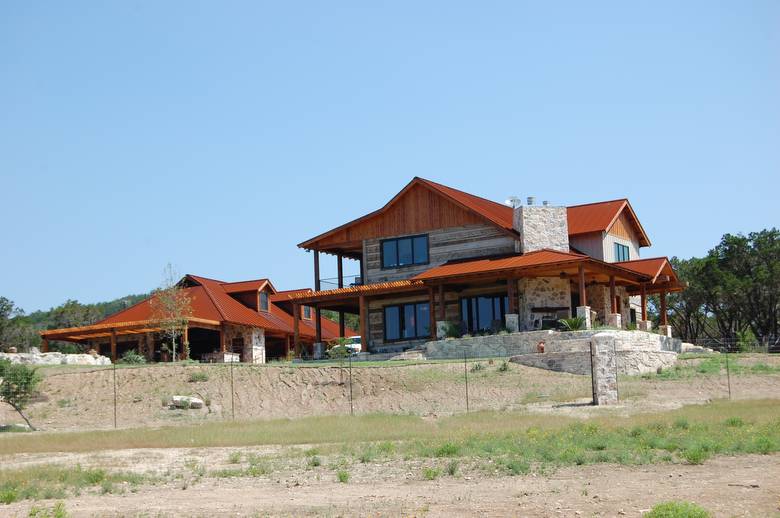 Exterior Setting of Blanco, Texas Ranch House