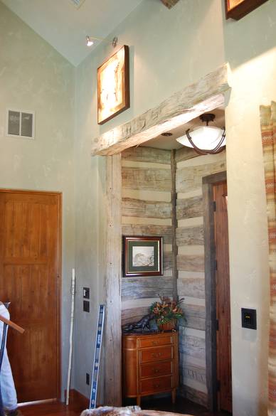 Hand Hewn Skins in Interior of Texas Ranch House