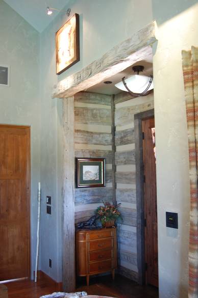 Hand Hewn Skins in Interior of Texas Ranch House