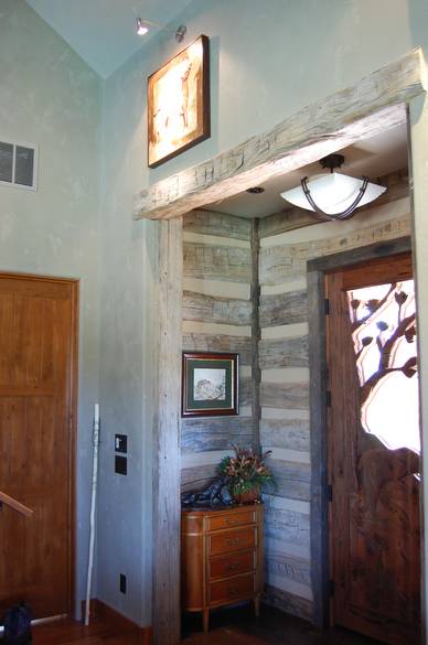 Hand Hewn Skins in Interior of Texas Ranch House