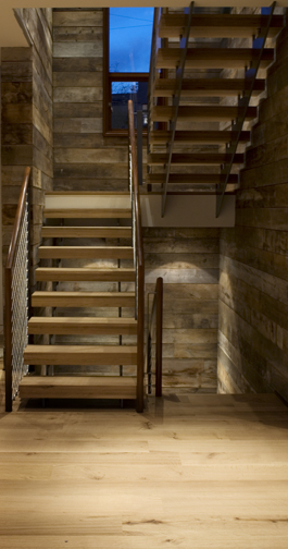 Gray Smooth Barnwood - stairway