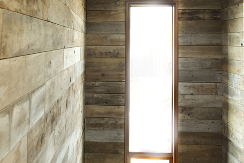 Gray Smooth Barnwood - top of stairway