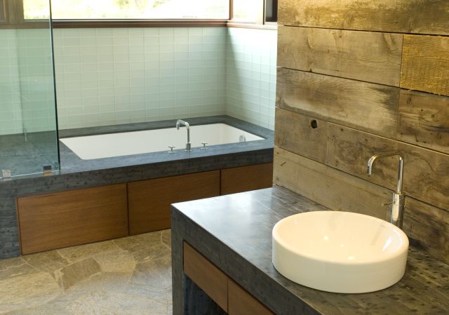 Gray Smooth Barnwood - bathroom