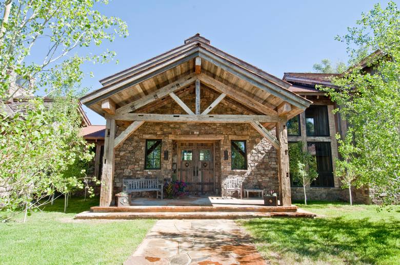 Hewn Timber Truss