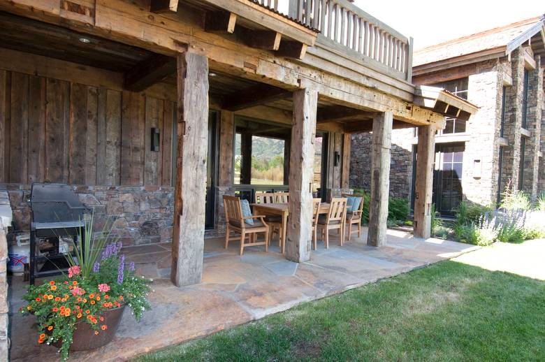 Hand-Hewn Timbers and Barnwood Siding