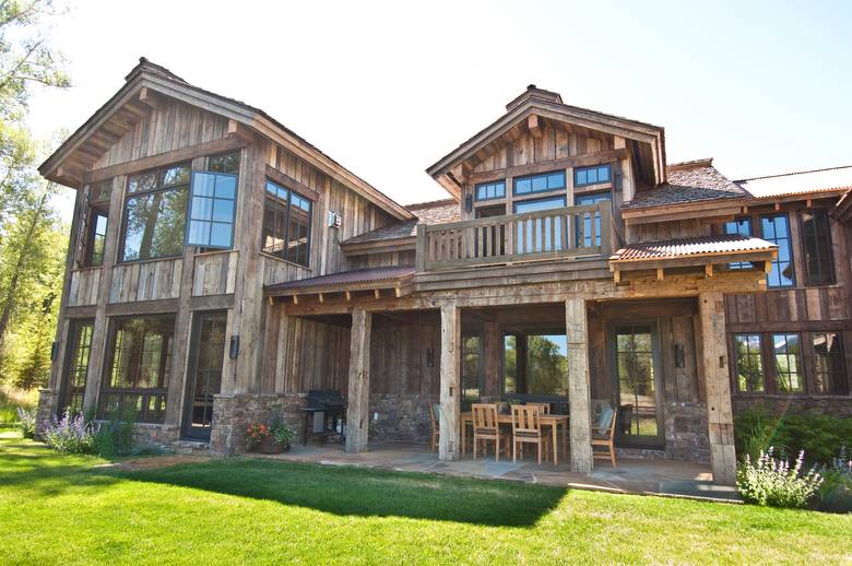 Hewn Timbers and Barnwood Siding 