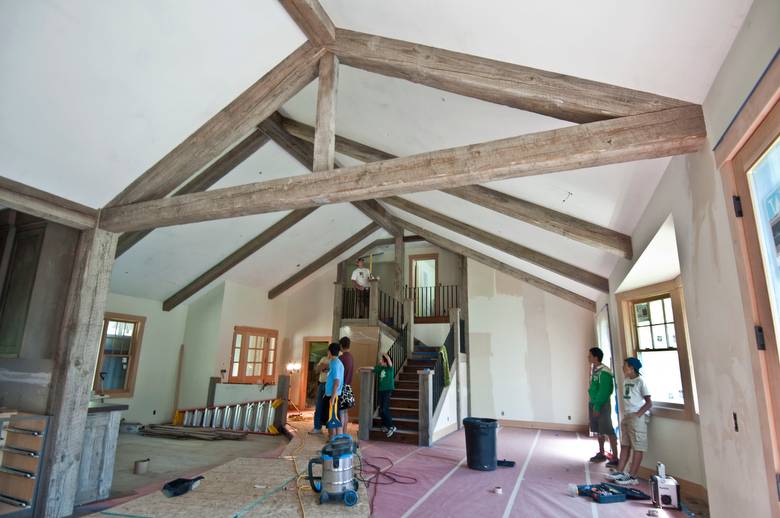 Weathered TWII Timber Trusses
