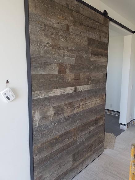 Antique Gray Barnwood T&G Barn Door