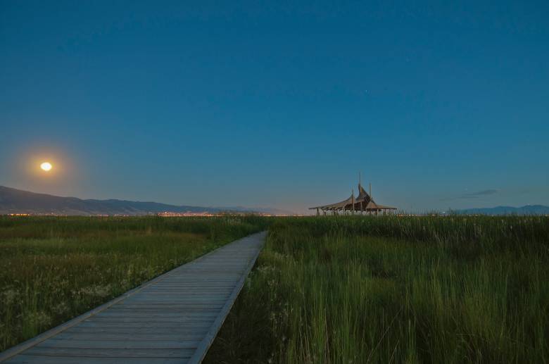 Board walk and pavilion