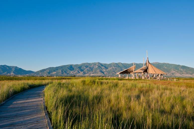 Board walk and pavilion