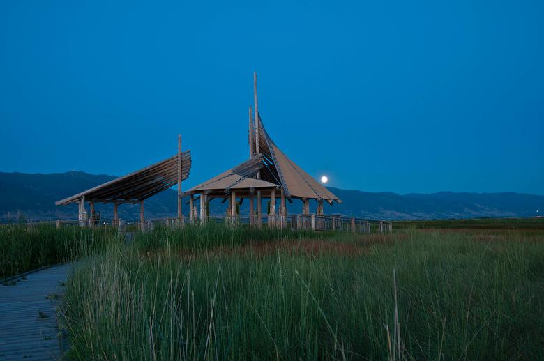 Board walk and pavilion