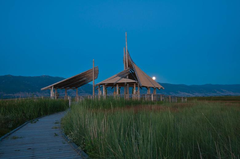 Board walk and pavilion