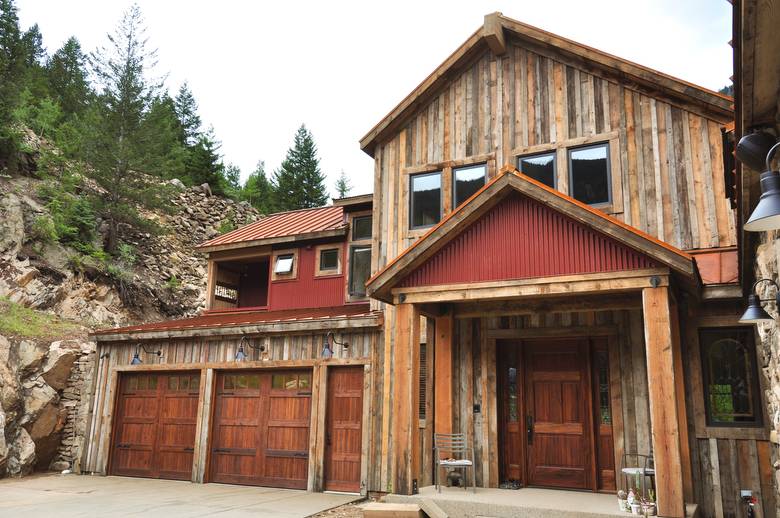 Barnwood board and bat siding, TW II Circle-Sawn Timbers and Weathered Timbers