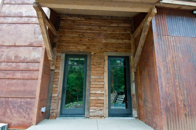 Barnwood board and bat siding, Weathered timbers and Mushroomwood