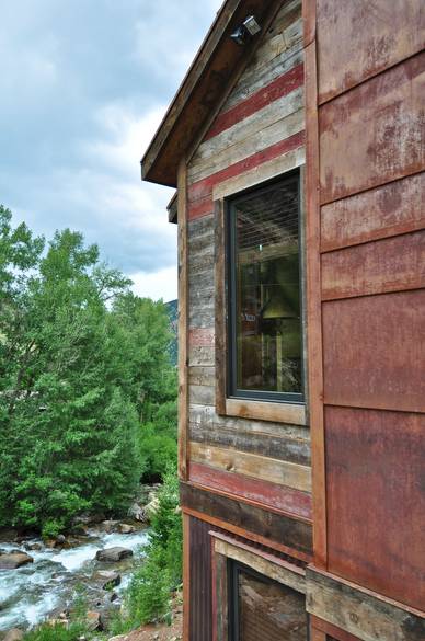 Barnwood shiplap siding, Red painted barnwood, White painted barnwood