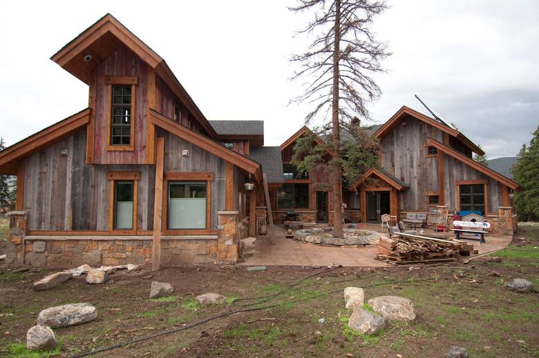 Gray & Faded Red barnwood siding